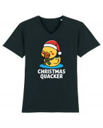 Christmas Quacker Tricou mânecă scurtă guler V Bărbat Presenter