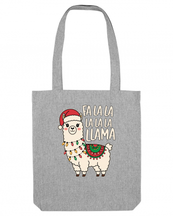 Fa La La La LaLa Llama Heather Grey