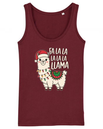 Fa La La La LaLa Llama Burgundy