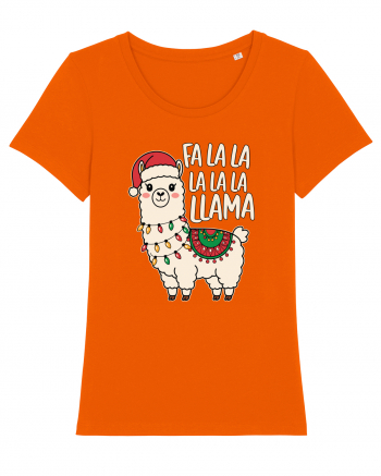 Fa La La La LaLa Llama Bright Orange