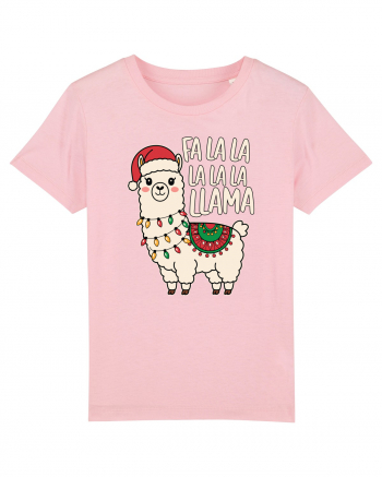 Fa La La La LaLa Llama Cotton Pink