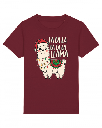 Fa La La La LaLa Llama Burgundy