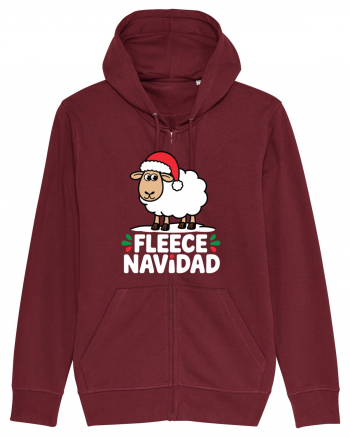 Fleece Navidad Burgundy