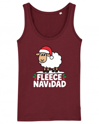 Fleece Navidad Burgundy