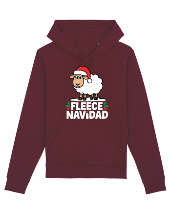 Fleece Navidad Burgundy