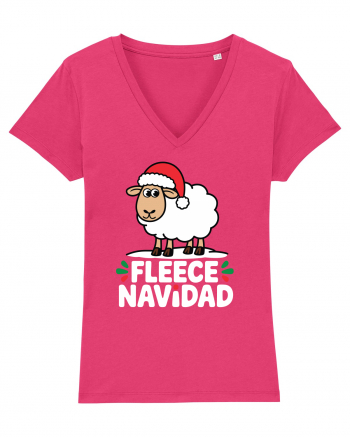 Fleece Navidad Raspberry