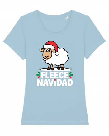 Fleece Navidad Sky Blue