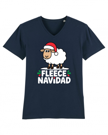 Fleece Navidad French Navy