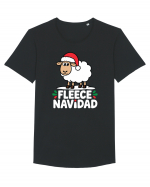 Fleece Navidad Tricou mânecă scurtă guler larg Bărbat Skater