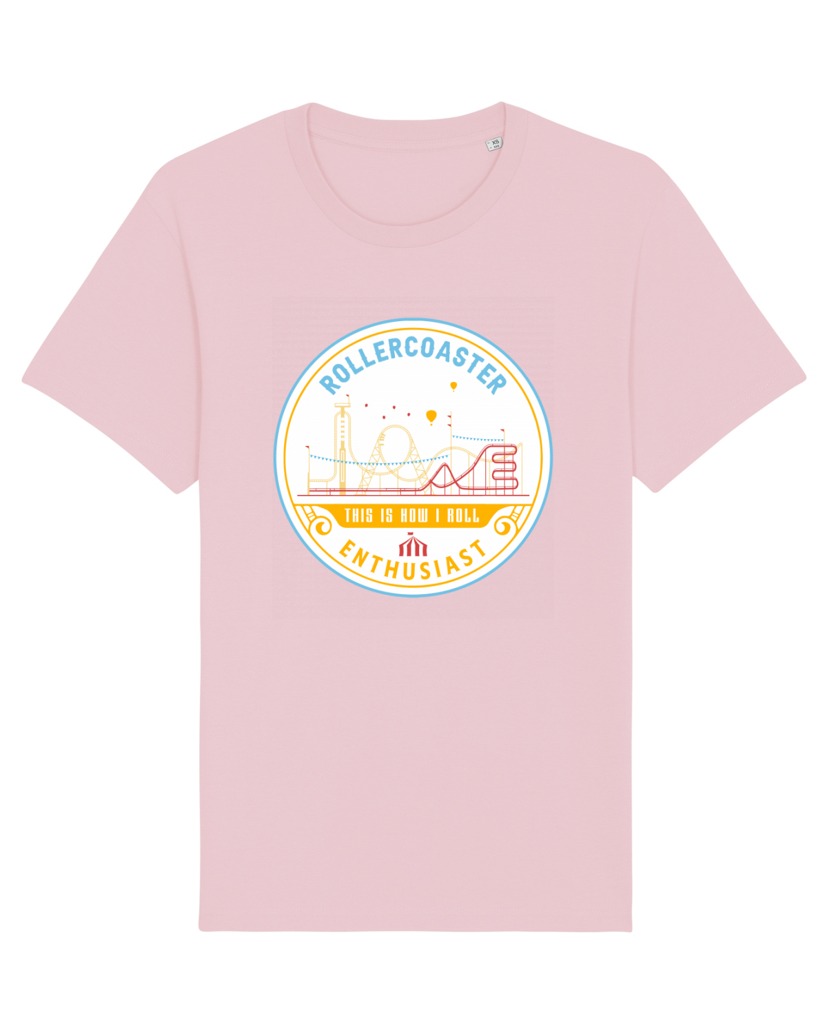 Tricou mânecă scurtă Unisex Rocker Cotton Pink