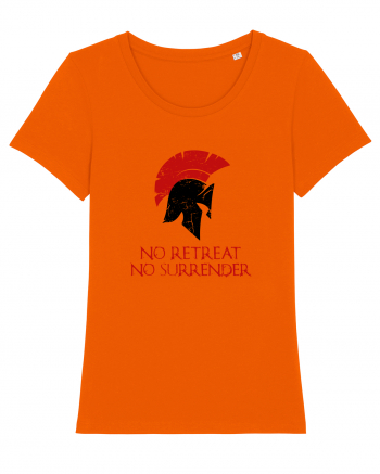 No Retreat No Surrender Bright Orange