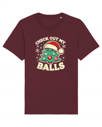 Check out my balls Burgundy