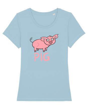 Pig Sky Blue