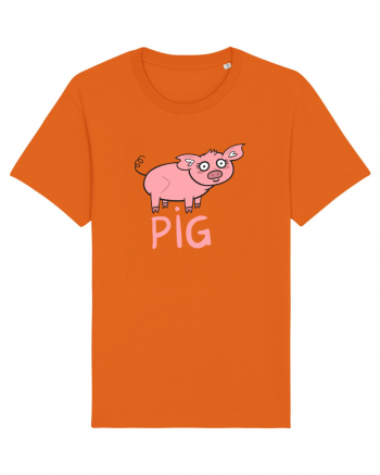 Pig Bright Orange