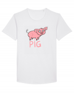 Pig Tricou mânecă scurtă guler larg Bărbat Skater