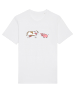 Porcule! Vaco! Tricou mânecă scurtă Unisex Rocker