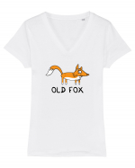 Old Fox Tricou mânecă scurtă guler V Damă Evoker