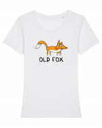 Old Fox Tricou mânecă scurtă guler larg fitted Damă Expresser