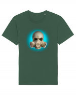 Craniu gasmaskskull 07 albastru Tricou mânecă scurtă Unisex Rocker