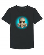 Craniu gasmaskskull 07 albastru Tricou mânecă scurtă guler larg Bărbat Skater