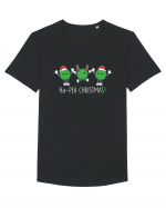 Ha-Pea Christmas! Tricou mânecă scurtă guler larg Bărbat Skater