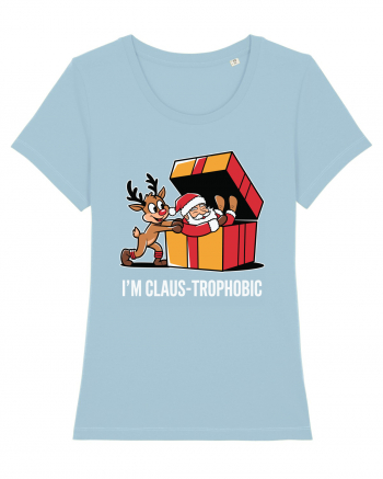 I'm Claus-Trophobic Sky Blue