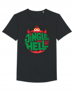 Jingle Hell Tricou mânecă scurtă guler larg Bărbat Skater