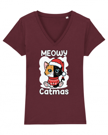 Meowy Catmas Burgundy