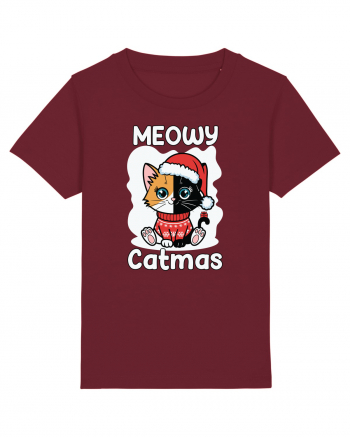 Meowy Catmas Burgundy