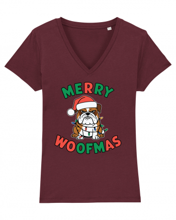 Merry Woofmas Burgundy