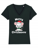 Mery Christmouse Tricou mânecă scurtă guler V Damă Evoker