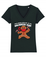 Ninjabread Man! Tricou mânecă scurtă guler V Damă Evoker