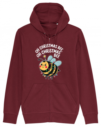 Oh Christmas Bee Burgundy