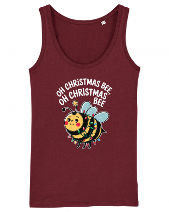 Oh Christmas Bee Burgundy