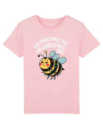 Oh Christmas Bee Cotton Pink