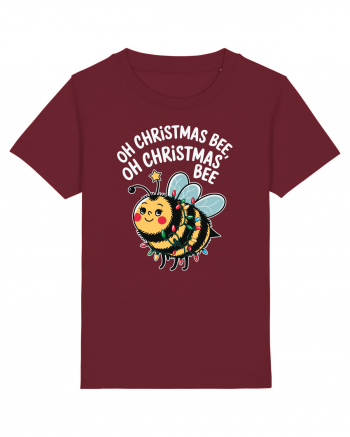 Oh Christmas Bee Burgundy