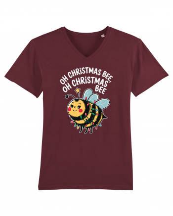 Oh Christmas Bee Burgundy