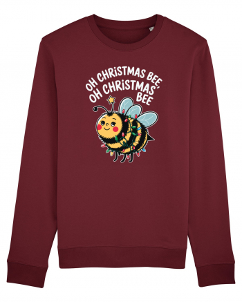 Oh Christmas Bee Burgundy