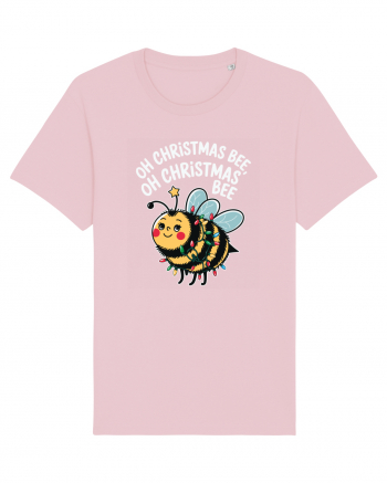 Oh Christmas Bee Cotton Pink