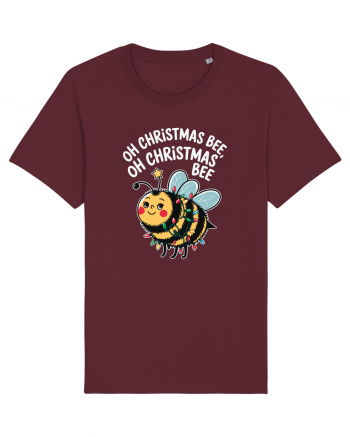 Oh Christmas Bee Burgundy