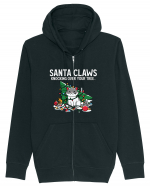 Santa Claws Knocking Over Your Tree Hanorac cu fermoar Unisex Connector