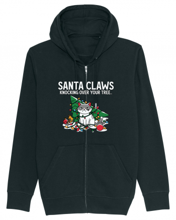 Santa Claws Knocking Over Your Tree Black