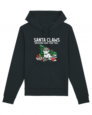 Santa Claws Knocking Over Your Tree Black