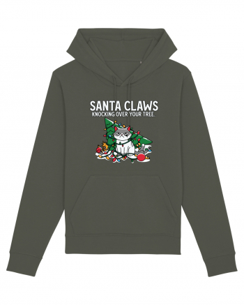 Santa Claws Knocking Over Your Tree Khaki