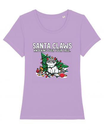 Santa Claws Knocking Over Your Tree Lavender Dawn