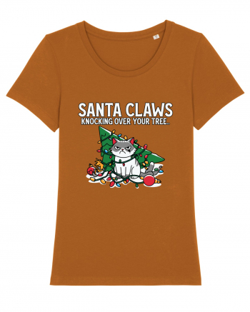 Santa Claws Knocking Over Your Tree Roasted Orange