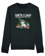 Santa Claws Knocking Over Your Tree Bluză mânecă lungă Unisex Rise