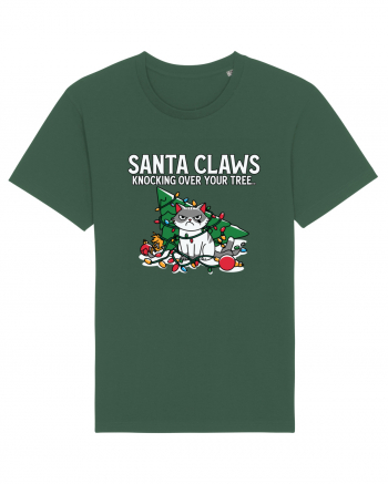 Santa Claws Knocking Over Your Tree Bottle Green