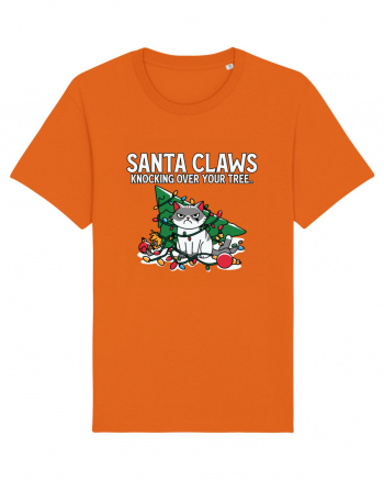 Santa Claws Knocking Over Your Tree Bright Orange