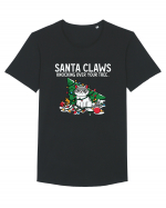 Santa Claws Knocking Over Your Tree Tricou mânecă scurtă guler larg Bărbat Skater